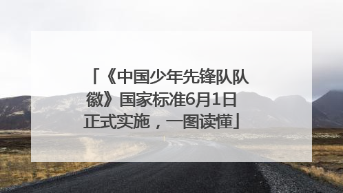 《中国少年先锋队队徽》国家标准6月1日正式实施，一图读懂