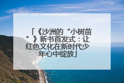 《沙洲的“小树苗”》新书首发式：让红色文化在新时代少年心中绽放