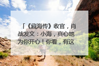 《藏海传》收官，肖战发文：小海，真心地为你开心！你看，有这么多人懂你！