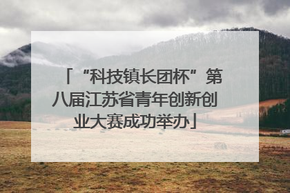 “科技镇长团杯”第八届江苏省青年创新创业大赛成功举办