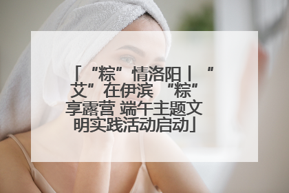“粽”情洛阳丨“艾”在伊滨 “粽”享露营 端午主题文明实践活动启动