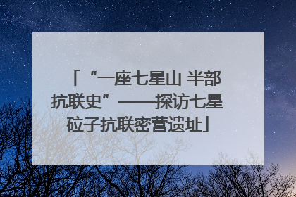 “一座七星山 半部抗联史”——探访七星砬子抗联密营遗址