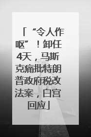 “令人作呕”！卸任4天，马斯克痛批特朗普政府税改法案，白宫回应