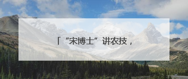 “宋博士”讲农技，9.7万粉丝种好菜