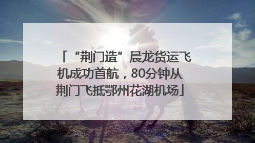 “荆门造”晨龙货运飞机成功首航，80分钟从荆门飞抵鄂州花湖机场