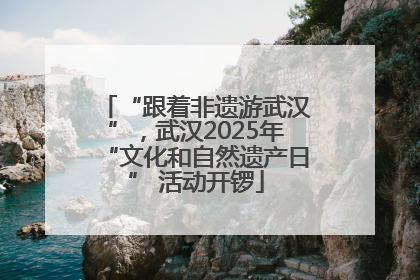 “跟着非遗游武汉”，武汉2025年“文化和自然遗产日” 活动开锣