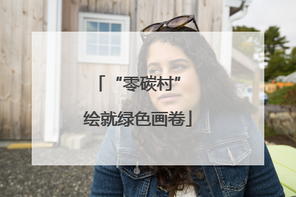“零碳村” 绘就绿色画卷