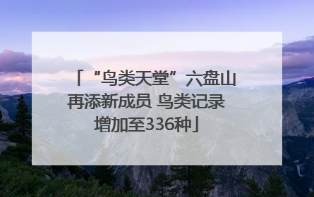 “鸟类天堂”六盘山再添新成员 鸟类记录增加至336种