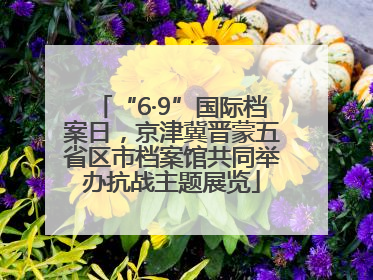 “6·9”国际档案日，京津冀晋蒙五省区市档案馆共同举办抗战主题展览