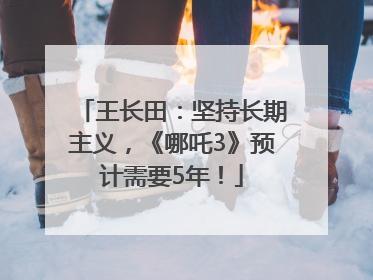 王长田：坚持长期主义，《哪吒3》预计需要5年！