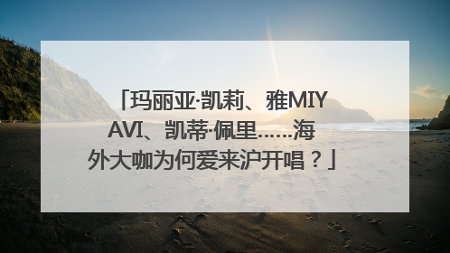玛丽亚·凯莉、雅MIYAVI、凯蒂·佩里……海外大咖为何爱来沪开唱？