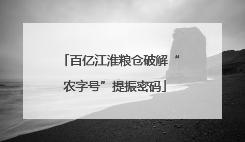 百亿江淮粮仓破解“农字号”提振密码