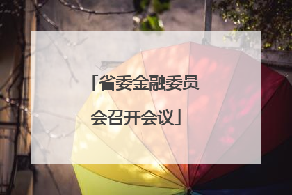 省委金融委员会召开会议