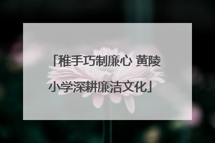 稚手巧制廉心 黄陵小学深耕廉洁文化