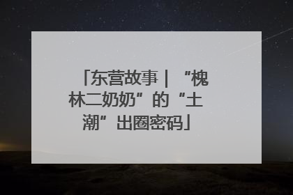 东营故事｜“槐林二奶奶”的“土潮”出圈密码