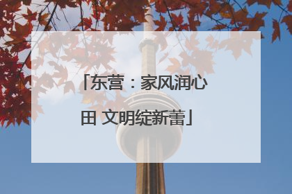 东营：家风润心田 文明绽新蕾