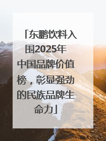 东鹏饮料入围2025年中国品牌价值榜，彰显强劲的民族品牌生命力