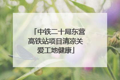中铁二十局东营高铁站项目清凉关爱工地健康