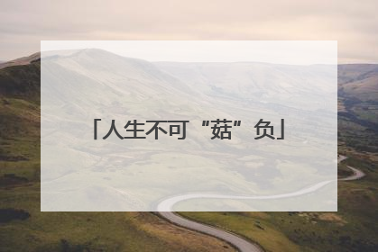 人生不可“菇”负