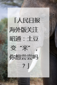 人民日报海外版关注昭通：土豆变“米”，你想尝尝吗？
