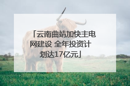 云南曲靖加快主电网建设 全年投资计划达17亿元