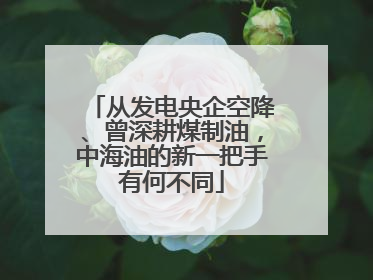 从发电央企空降、曾深耕煤制油，中海油的新一把手有何不同