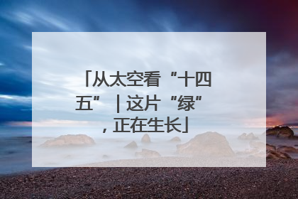 从太空看“十四五”｜这片“绿”，正在生长