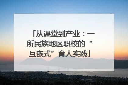 从课堂到产业：一所民族地区职校的“互嵌式”育人实践