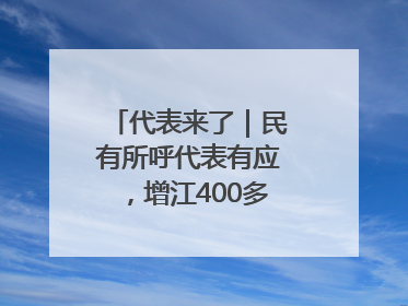代表来了｜民有所呼代表有应，增江400多年古码头焕新