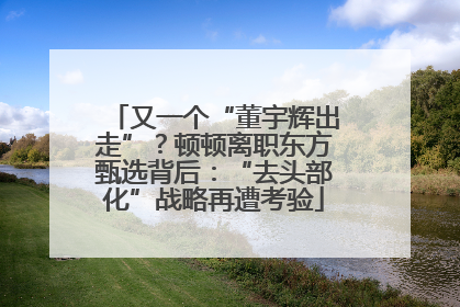 又一个“董宇辉出走”？顿顿离职东方甄选背后：“去头部化”战略再遭考验