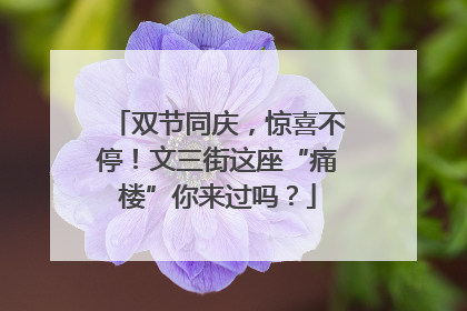 双节同庆，惊喜不停！文三街这座“痛楼”你来过吗？
