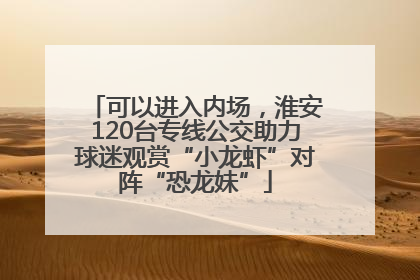 可以进入内场，淮安120台专线公交助力球迷观赏“小龙虾”对阵“恐龙妹”