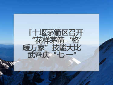 十堰茅箭区召开“花样茅箭‘格’暖万家”技能大比武暨庆“七·一”汇演活动