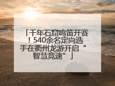 千年石窟鸣笛开赛！540余名定向选手在衢州龙游开启“智慧竞速”