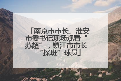南京市市长、淮安市委书记现场观看“苏超”，镇江市市长“探班”球员