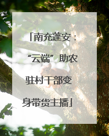 南充蓬安：“云端”助农 驻村干部变身带货主播
