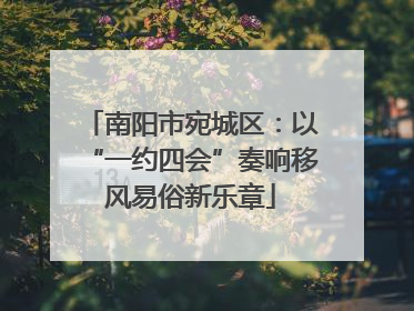 南阳市宛城区：以“一约四会”奏响移风易俗新乐章