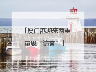 厦门港迎来两重量级“访客”