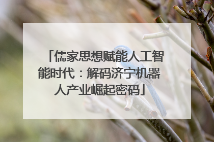 儒家思想赋能人工智能时代：解码济宁机器人产业崛起密码