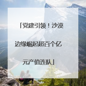 党建引领！沙漠边缘崛起超百个亿元产值连队