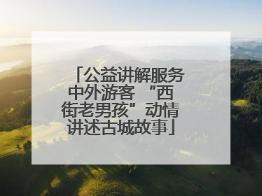 公益讲解服务中外游客 “西街老男孩”动情讲述古城故事