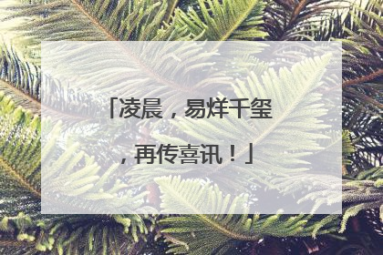 凌晨，易烊千玺，再传喜讯！