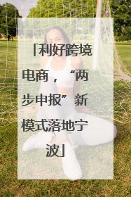 利好跨境电商，“两步申报”新模式落地宁波