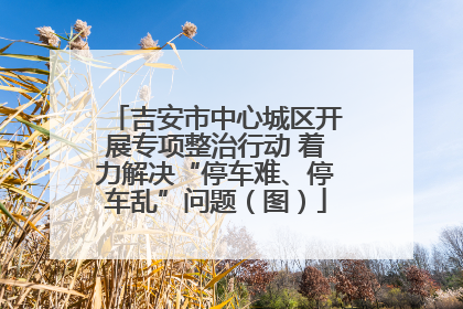吉安市中心城区开展专项整治行动 着力解决“停车难、停车乱”问题（图）