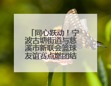 同心跃动！宁波古塘街道与慈溪市新联会篮球友谊赛点燃团结协作新热度