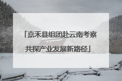 嘉禾县组团赴云南考察 共探产业发展新路径