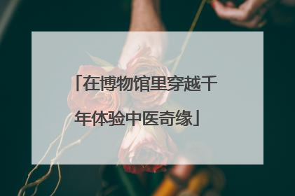 在博物馆里穿越千年体验中医奇缘