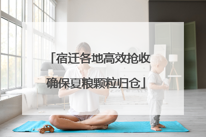 宿迁各地高效抢收 确保夏粮颗粒归仓