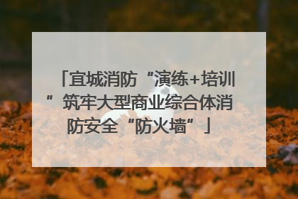 宜城消防“演练+培训”筑牢大型商业综合体消防安全“防火墙”