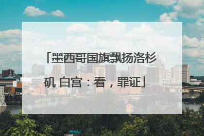 墨西哥国旗飘扬洛杉矶 白宫：看，罪证